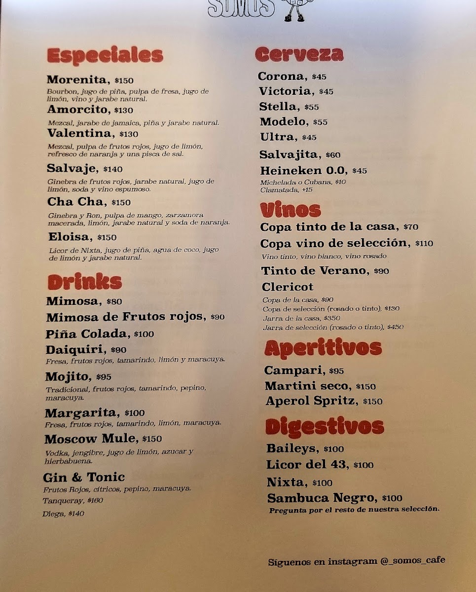 SOMOS CAFÉ Menu - Image 3